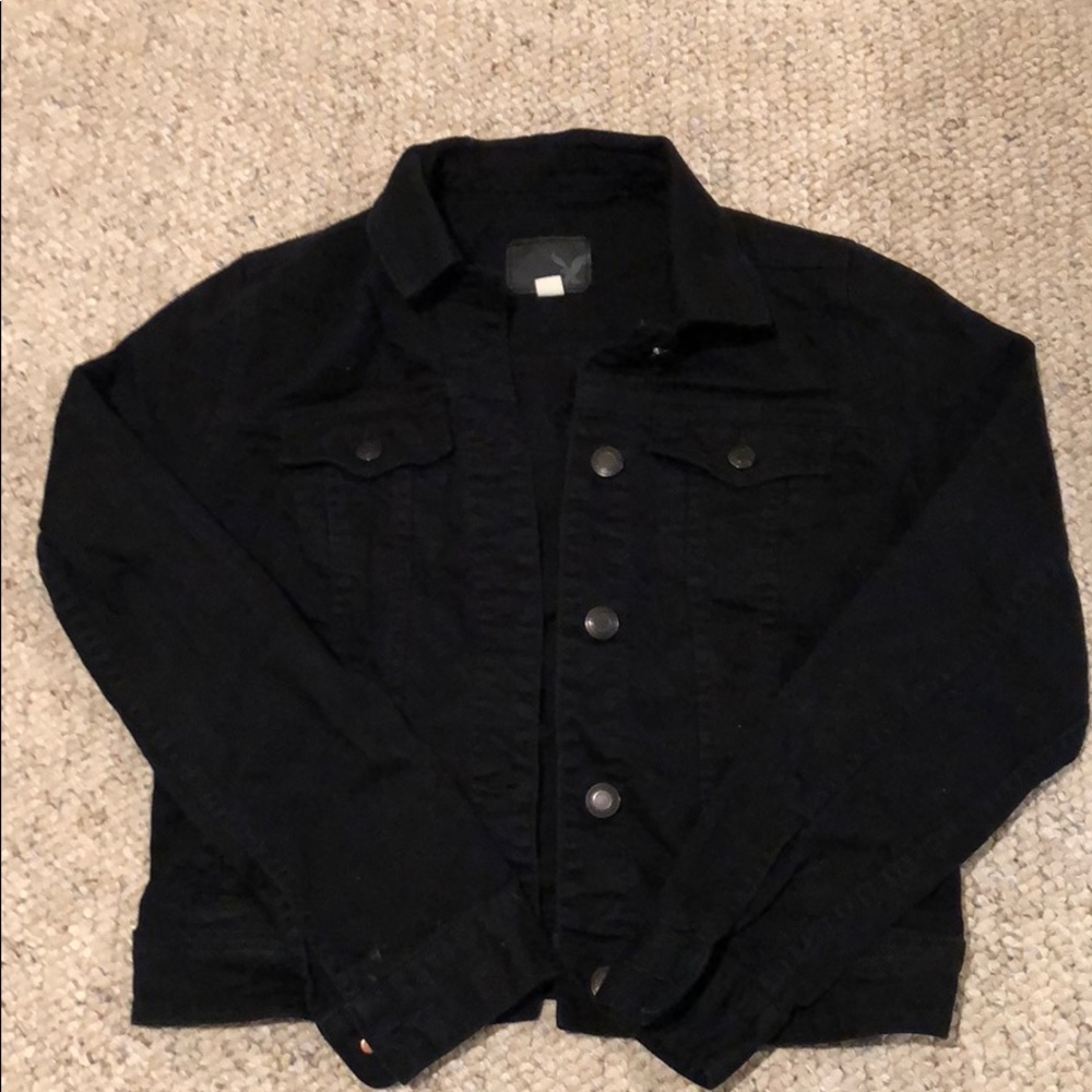 American eagle black denim jacket